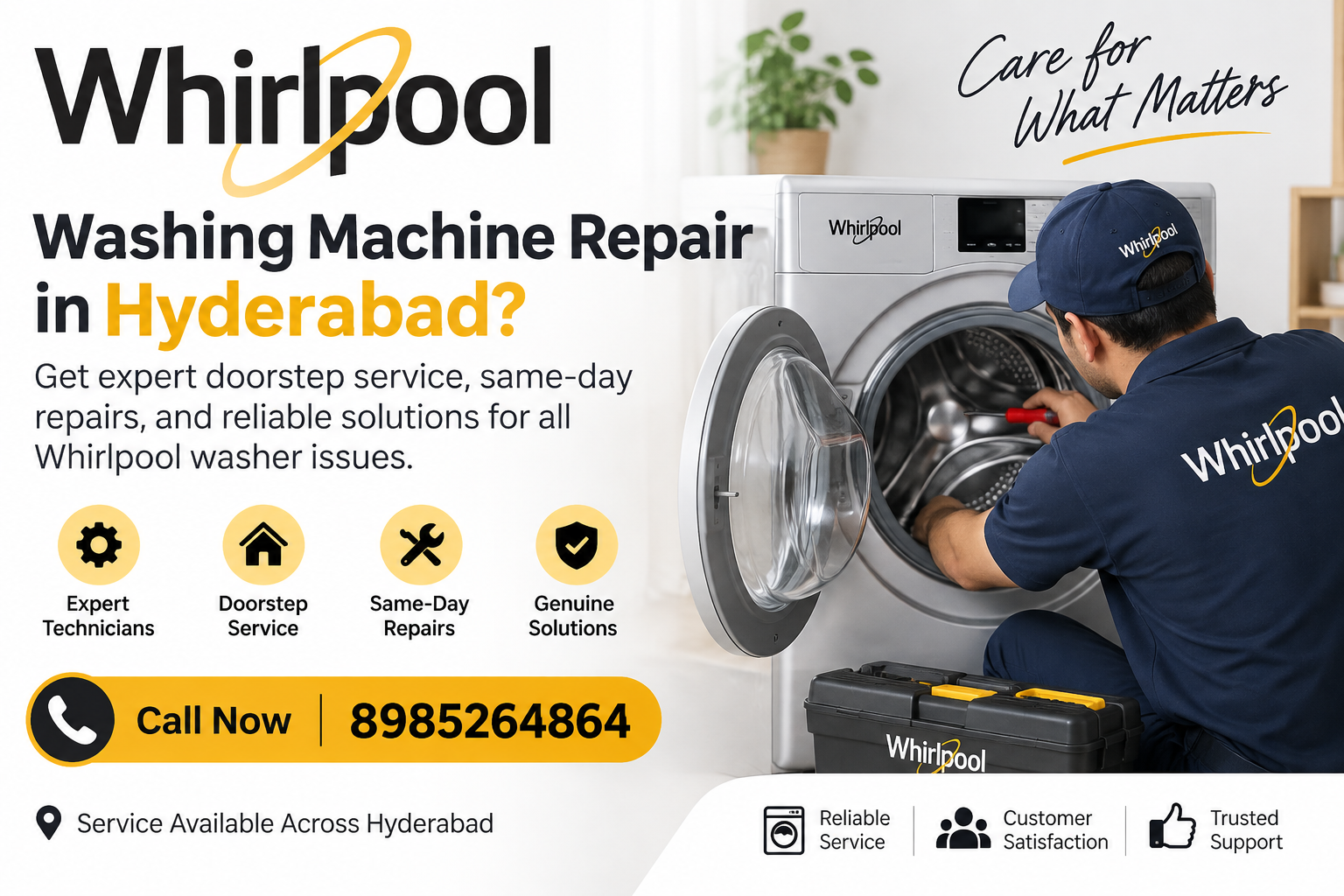 Whirlpool Washing Machine Repair Hyderabad can describe.