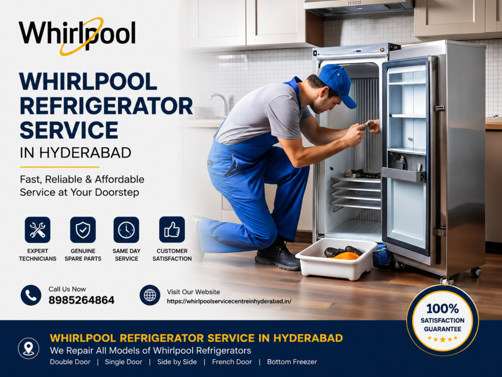 Whirlpool Refrigerator Service Center in Hyderabad with expert doorstep repair services