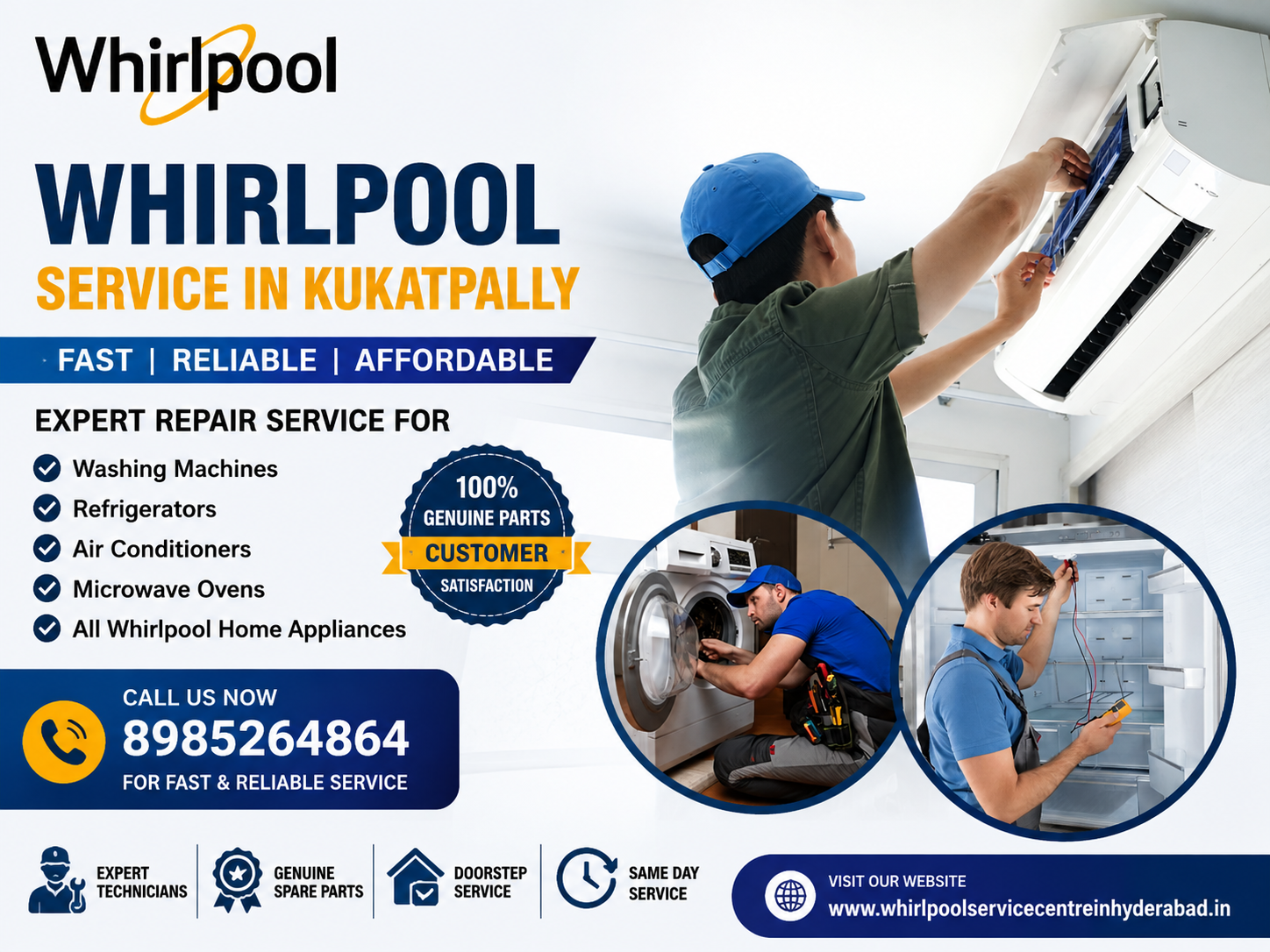 Whirlpool Service in Kukatpally – Reliable Appliance Repair Service