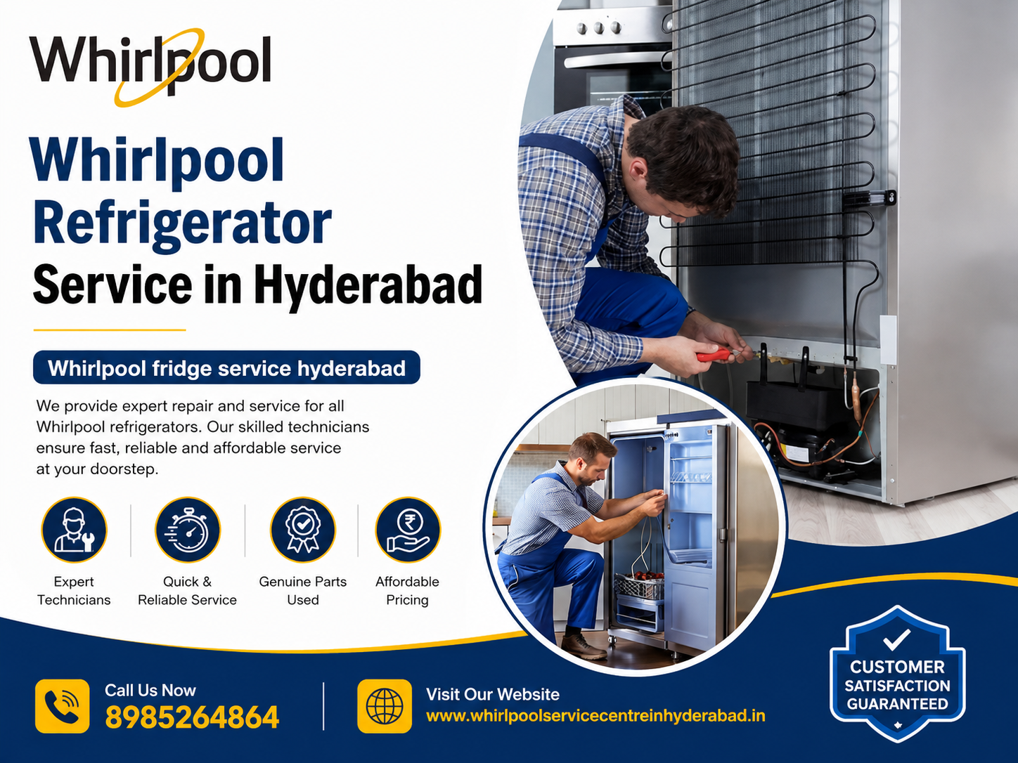 Whirlpool fridge service Hyderabad – Professional Fridge Repair Technician